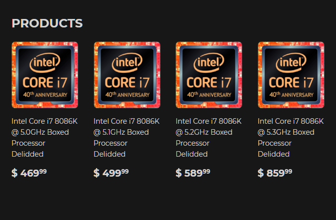 Intel Core Delidded