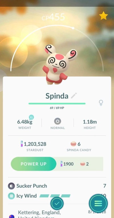 Pokemon Go Spinda 1
