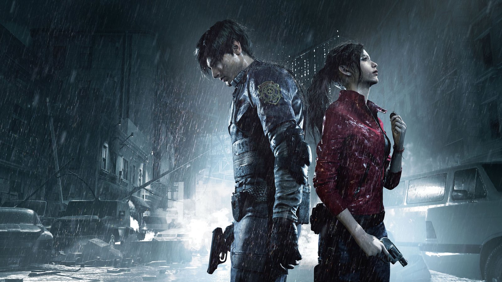 Leon e Claire in Resident Evil 2