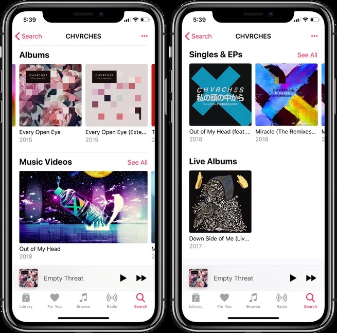 Apple Music Singoli Album 1