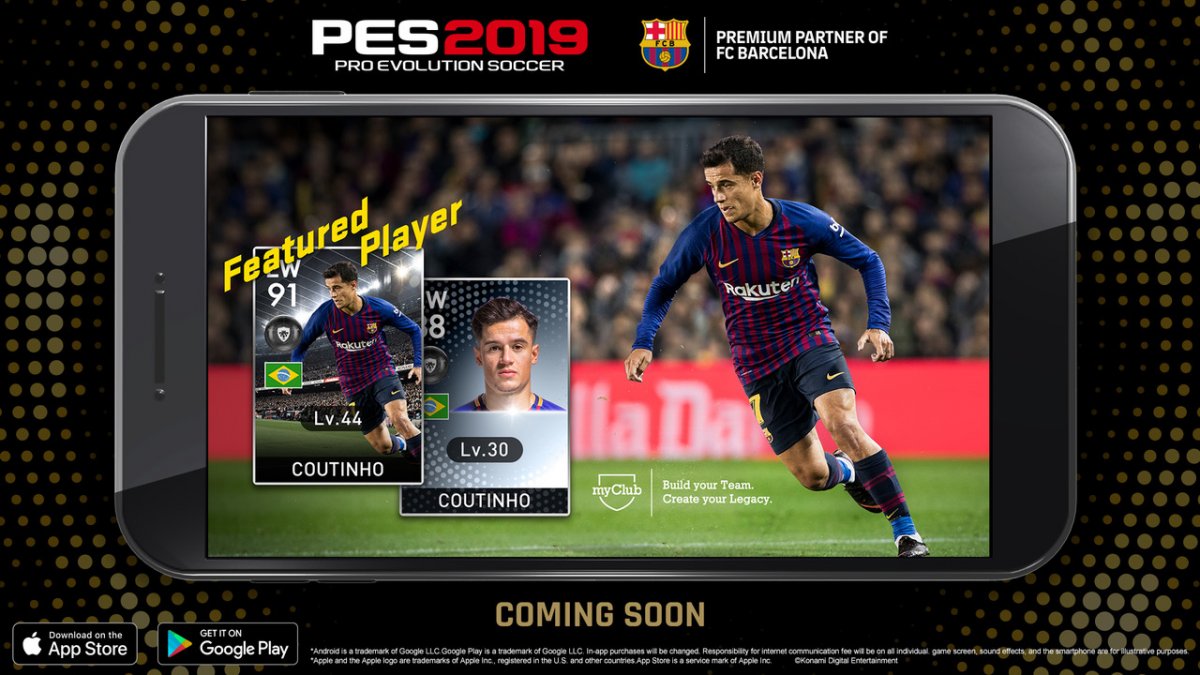 PES 2019 Mobile：Konamiは、Unreal Engine 4を備えたアプリの更新バージョンを起動します