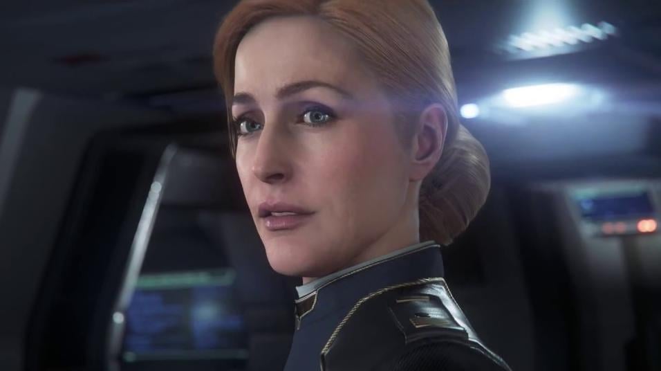 Gillian Anderson in Star Citizen: Squadron 42