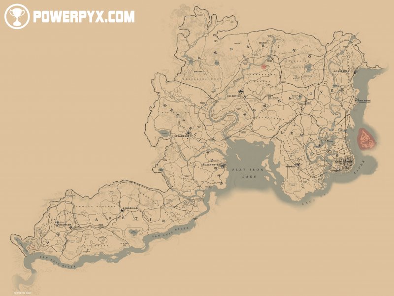 Red Dead Redemption 2 Mappa Intera 1