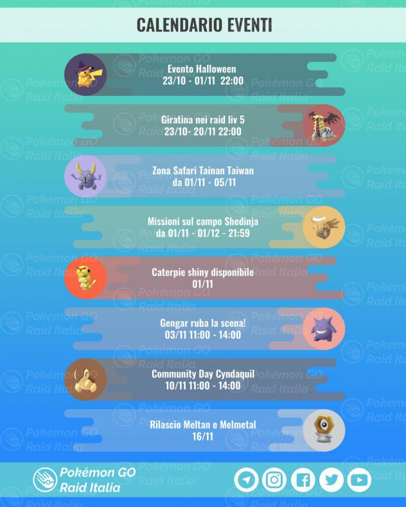 Pokemon Go Eventi Novembre Immagine Infografica 1