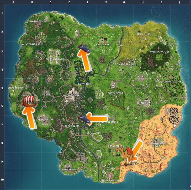 Fortnite Nave Vichinga Cammello Bus Battaglia 1