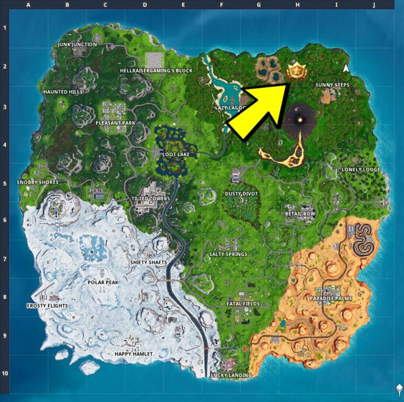 Fortnite Usa Condotto Vulcanico Zipline Veicolo 1