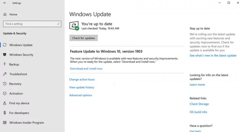 Windows 10 Aggiornamento Maggio 2019 1