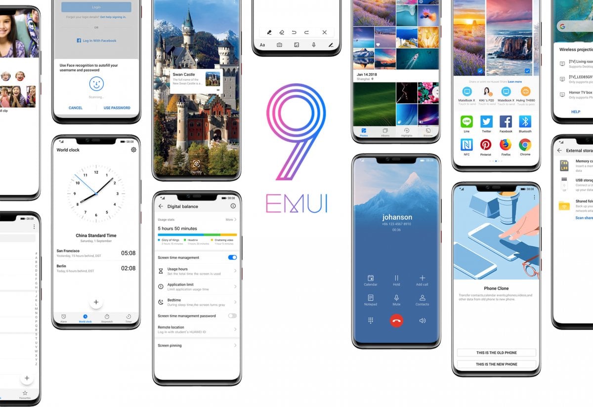 Emui 9、その他のHuaweiおよびHonorスマートフォンがアップデートを受け取る