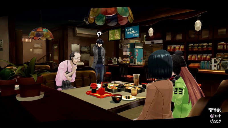 I protagonisti al bar in Persona 5 Royal