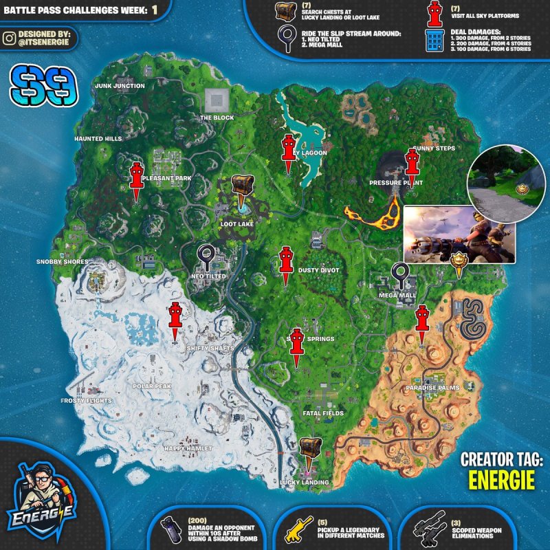 Fortnite Season 9 Map With Pixel Grid Sfide A Tempo Straordinario Fortnite Season 9 Fortnite Fort Bucks Com