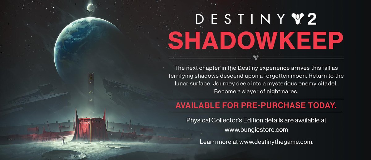 Destiny 2：Shadowkeepが画像で現れます、それは新しい拡張ですか？