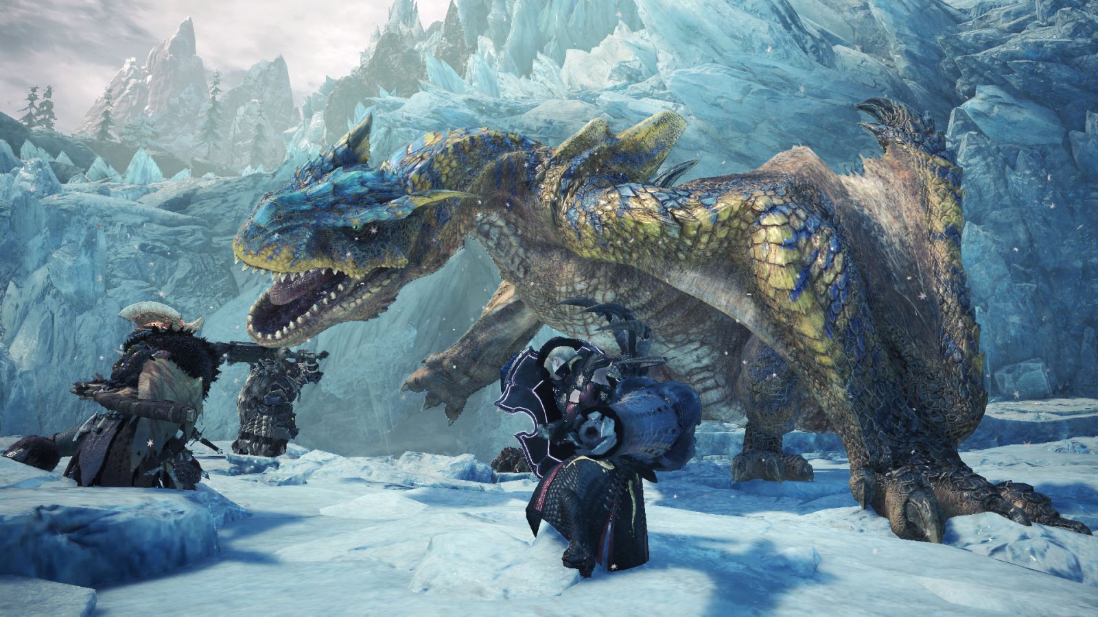 Un Tigrex in Monster Hunter World: Iceborne