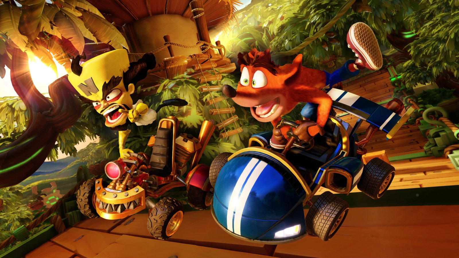 Una sequenza di Crash Team Racing: Nitro-Fueled