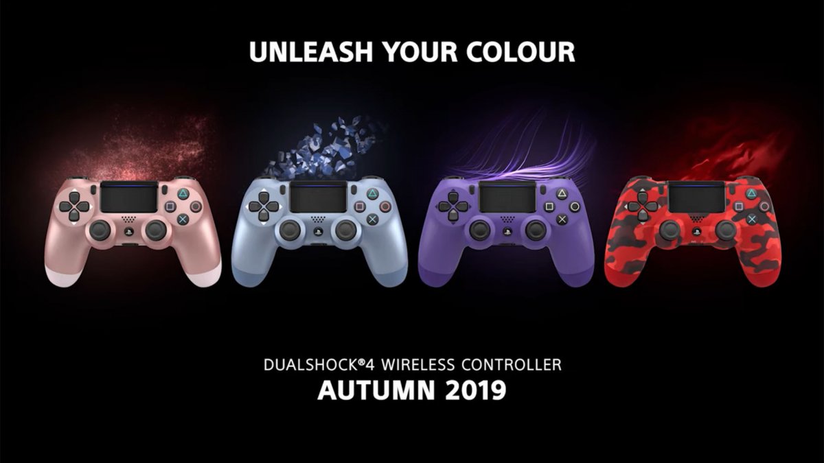 PS4デュアルショック、ソニーがビデオで4つの新色を発表