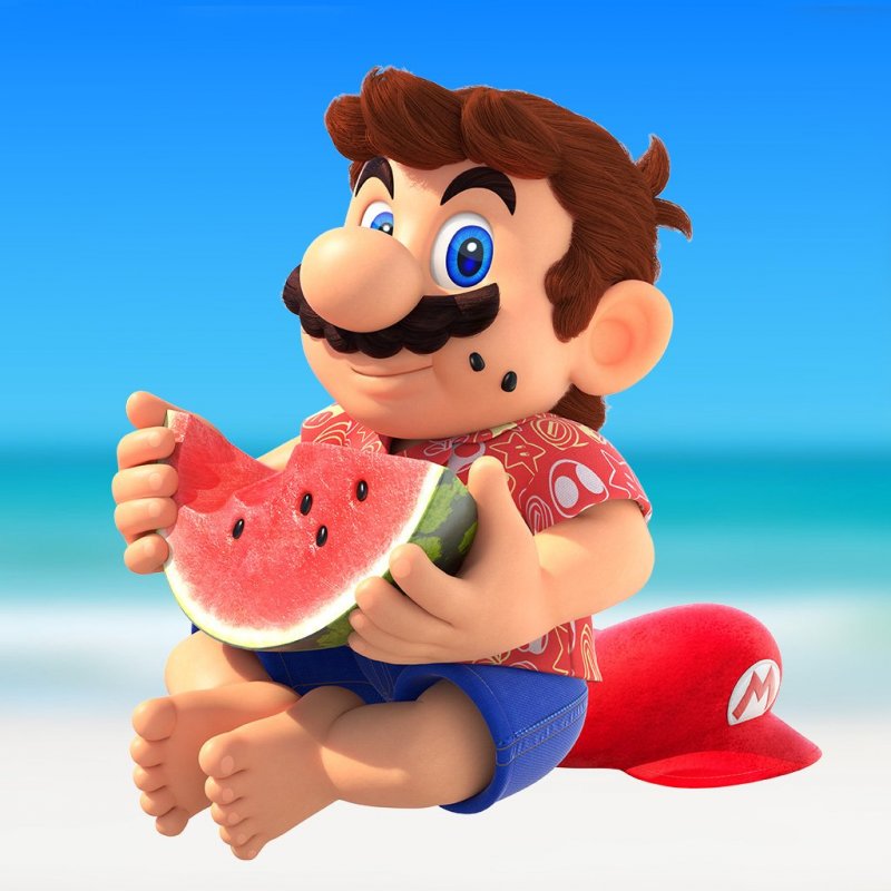 Mario festeggia la vittoria di Nintendo.