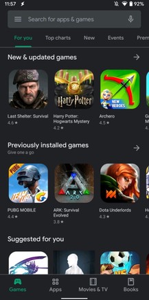Google Play Store Dark Mode Android 10 1