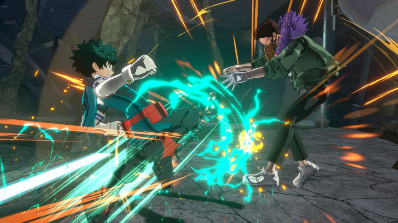 Una sequenza di combattimento in My Hero One's Justice 2 Una sequenza di combattimento in My Hero One's Justice 2