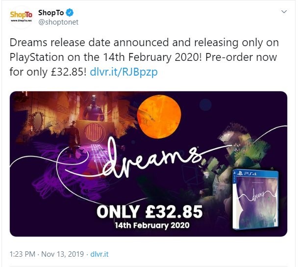 Dreams Data Uscita