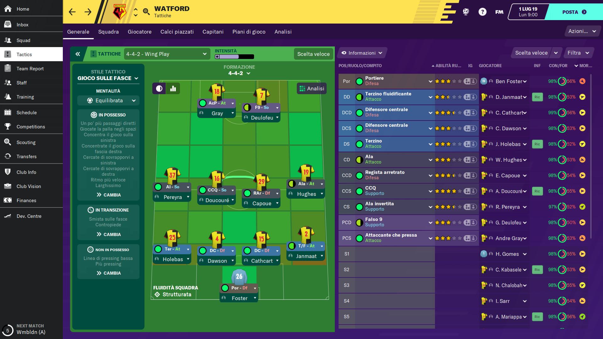 Football Manager 2020 Touch la recensione per Nintendo Switch