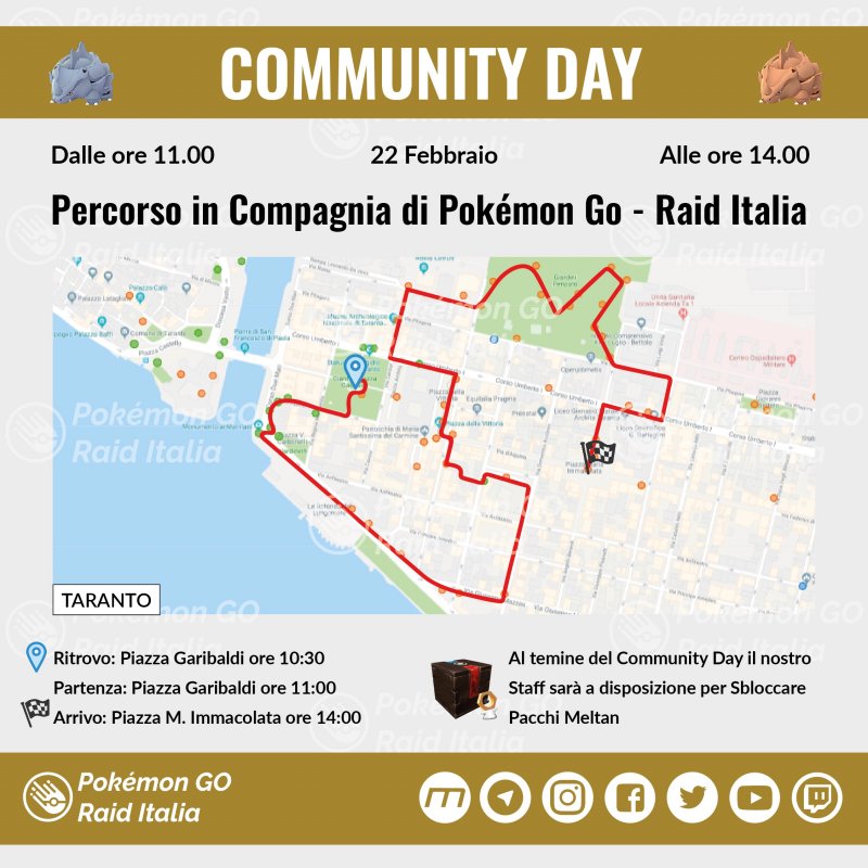 Mappa Community Day  Taranto Rhyhorn 01