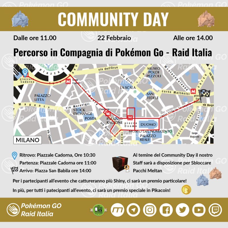 Mappa Community Day Milano Rhyhorn 01