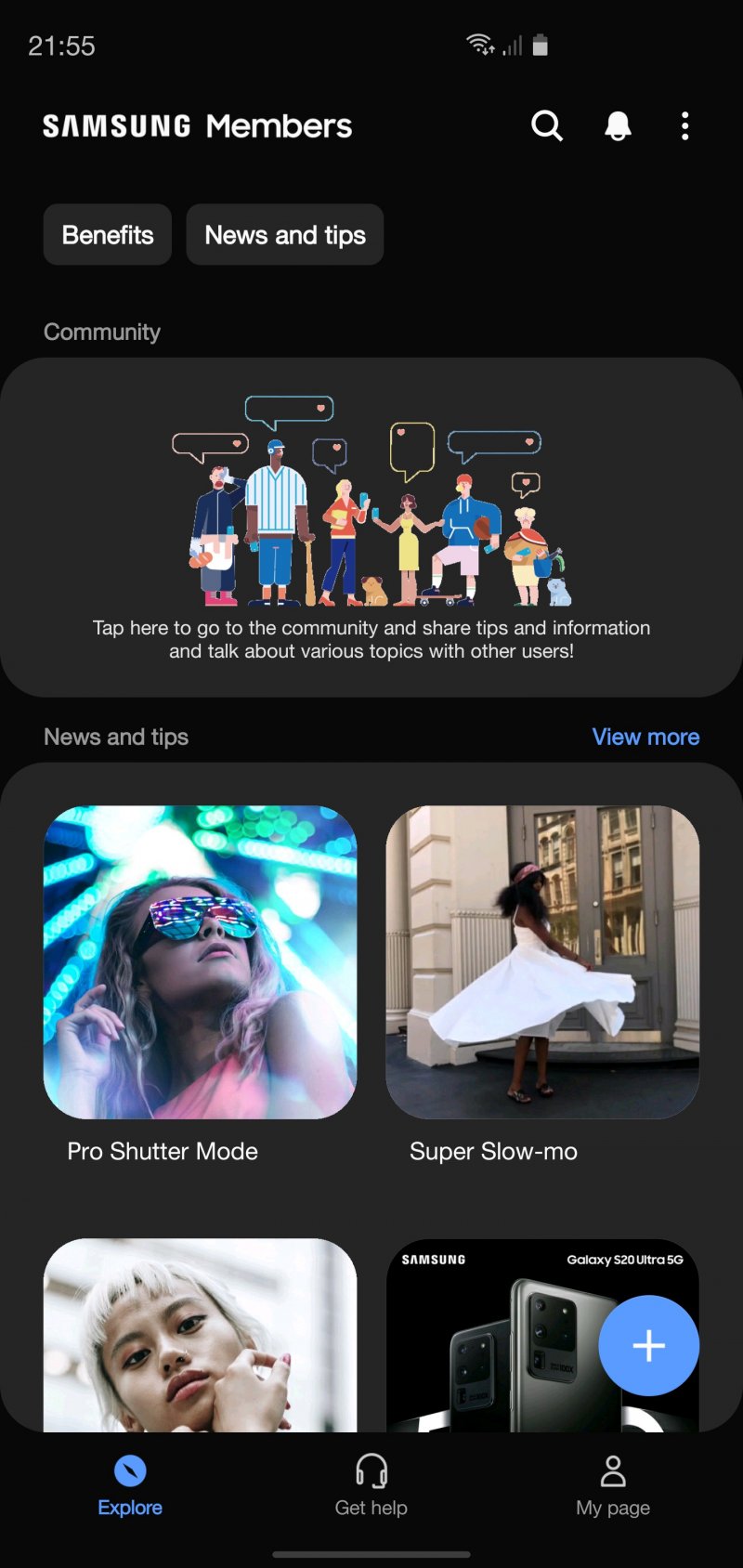 Samsung Members Dark Mode 1 Samsung Members Dark Mode 1