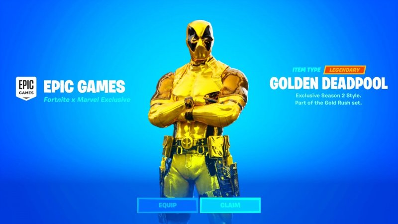Fortnite Deadpool Oro 2