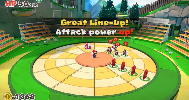 Paper Mario The Origami King, un video di gameplay mostra il sistema di combattimento