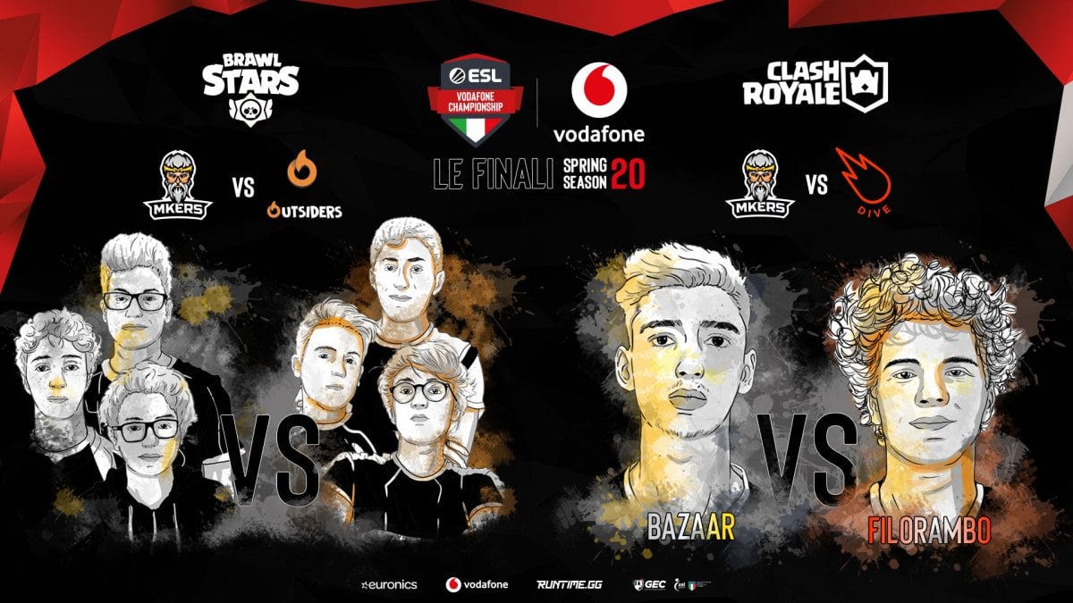 ESL Vodafone錦標賽冠以鬥毆星和Clash Royale的意大利冠軍