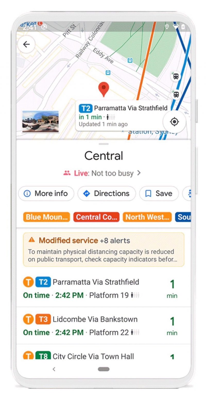 Google Maps Consigli Coronavirus 1