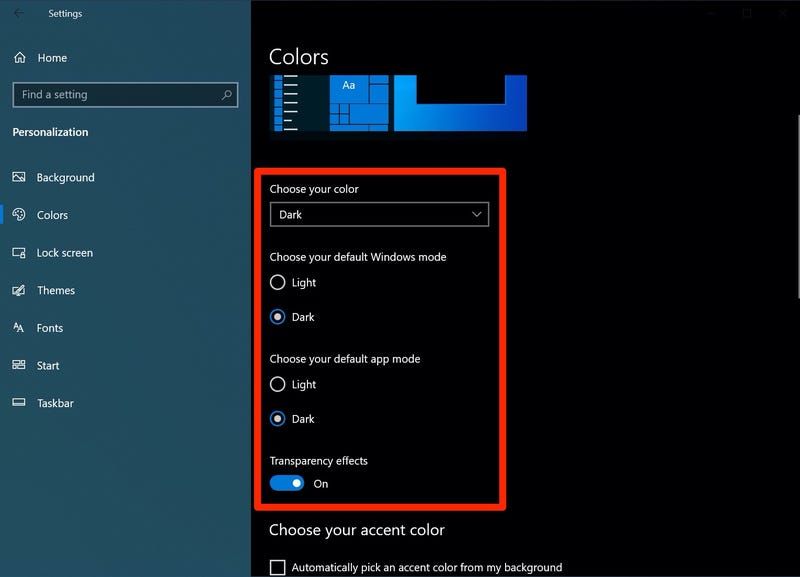 Windows 10, come attivare la Dark Mode su PC Multiplayer.it