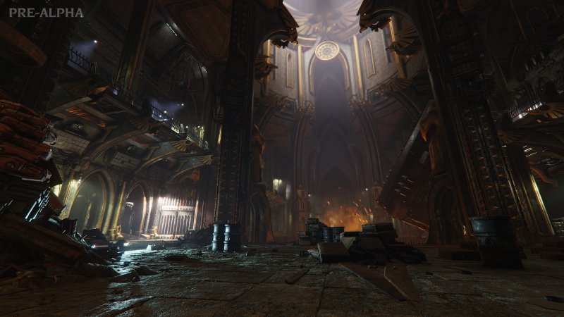 Warhammer 40.000: Darktide, uno degli evocativi scenari di gioco Warhammer 40.000: Darktide, uno degli evocativi scenari di gioco
