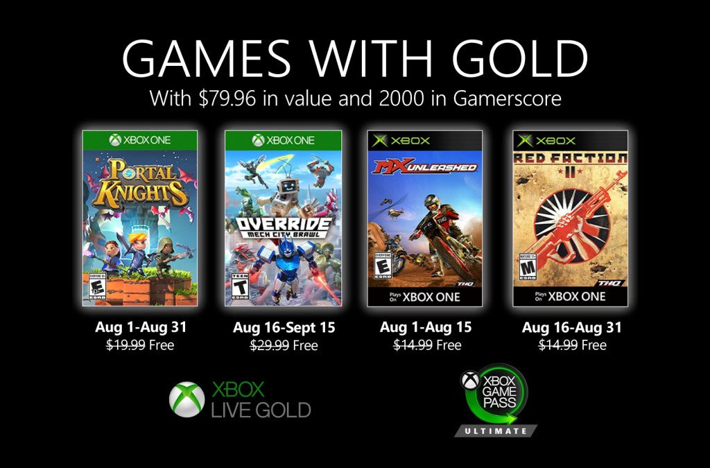 Games With Gold August 2020, here are the free Xbox One games of the month
