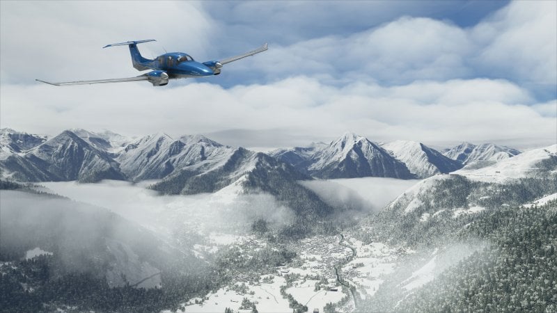 Microsoft Flight Simulator, captura de pantalla del juego