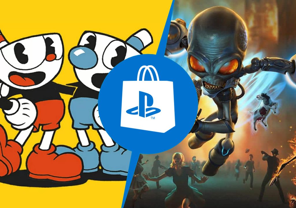 PlayStation Store: Cuphead and Destroy All Humans!