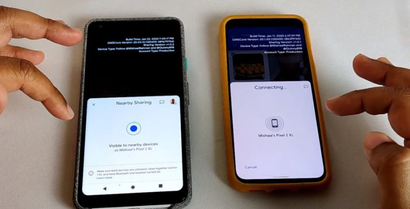 Google Nearby Sharing 2