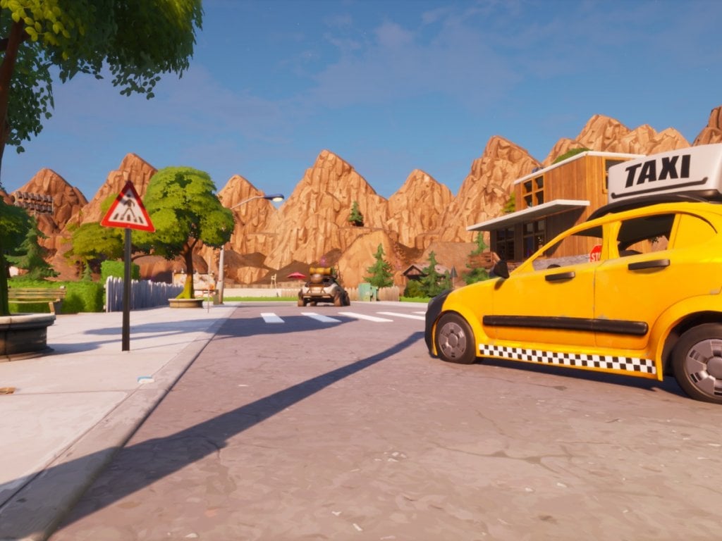 Fortnite, players become taxi drivers and stop fighting