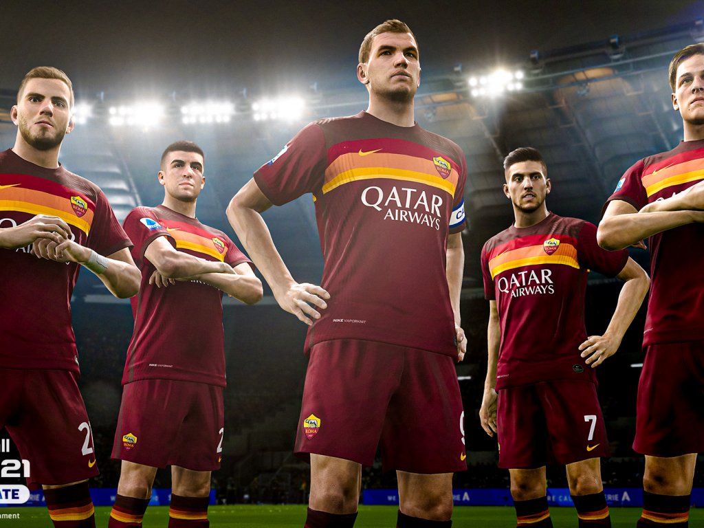 eFootball PES 2021: AS Roma are one of the official teams of the game, as announced by a trailer
