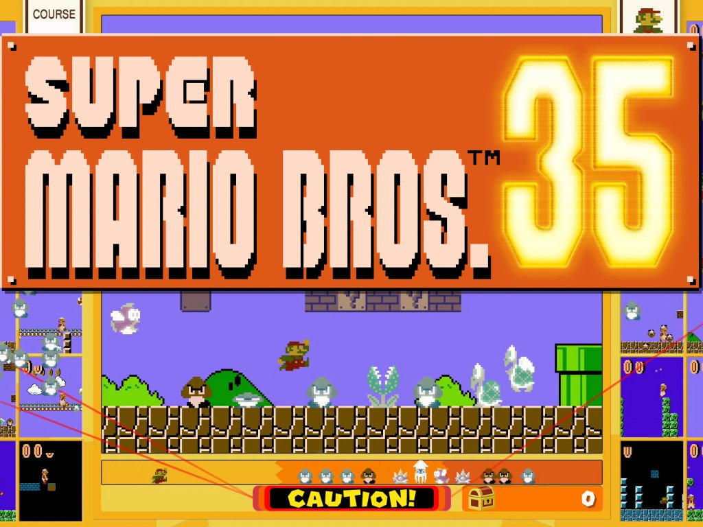 Super Mario 35: the blue of Super Mario Bros.