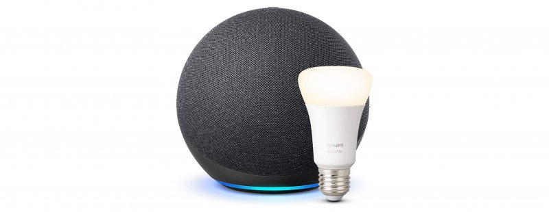 Amazon Echo 4 Con Lampadina Philips
