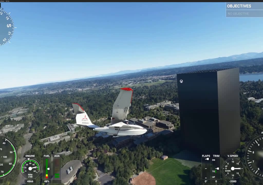 Microsoft Flight Simulator: Xbox Series X stands tall in Microsoft's headquarters