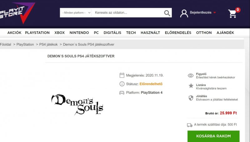 Demons Souls Ps4 Leak Playit Store