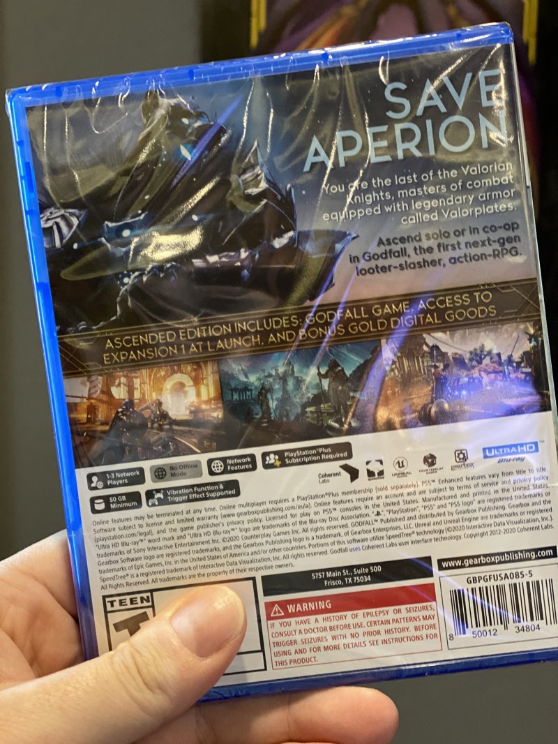 Godfall Ps5 Prima Copia Randy Pitchford 2 Godfall Ps5 Prima Copia Randy Pitchford 2