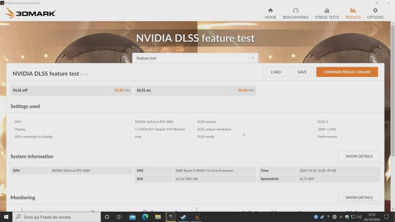 3Dmark Nvidia Dlss Risultati 3Dmark Nvidia Dlss Risultati