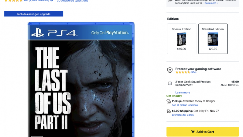 ps5 the last of us 2 edition