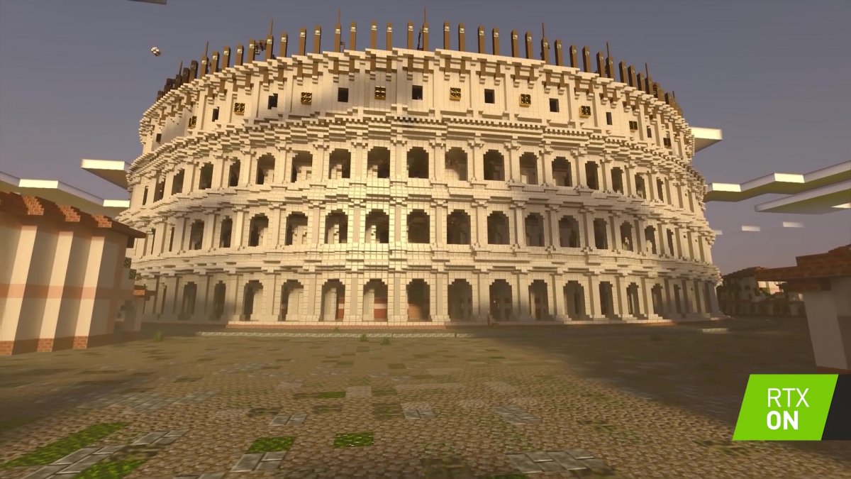Minecraft: Colosseo ricreato con RTX su Windows 10, ecco il video ...