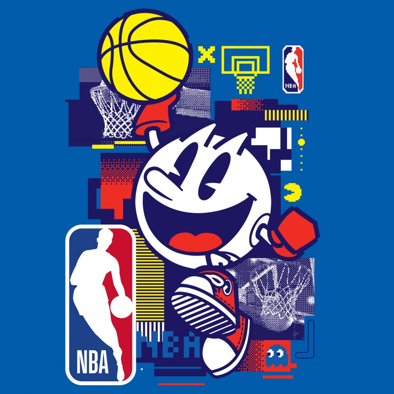 Pac Man Pac Man X Nba Keyart Final