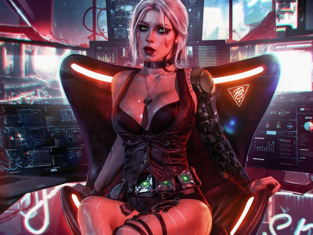 Cyberpunk 2077, Ciri is featured in Mia Malkova's sexy cosplay