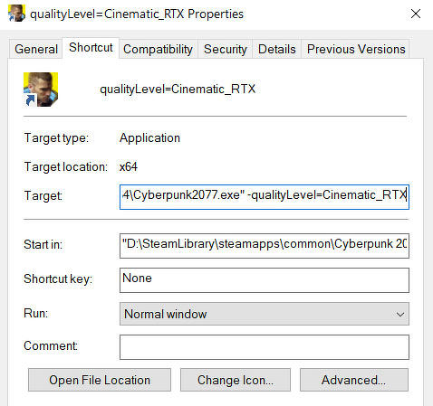 Cyberpunk 2077 Cinematic Rtx