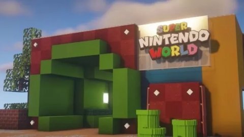 Minecraft: Super Nintendo World recreated in the Mojang game, waiting for the real one